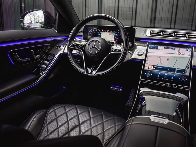 Mercedes-Benz S-KLASSE 500 4MATIC LANG AMG-LINE | DISTRONIC | HEAD-UP | BURMESTER | PANORAMADAK | AMBIANCE INTERIEUR | COMFORT SEATS | SOFT-CLOSE | FULL-LED | MEMORY SEATS |