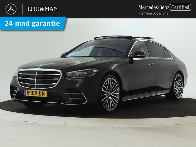 Mercedes-Benz S-KLASSE 450 4MATIC Lang AMG Line | Dodehoekdetector | Panoramadak | Inclusief 24 maanden MB Certified garantie voor Europa.