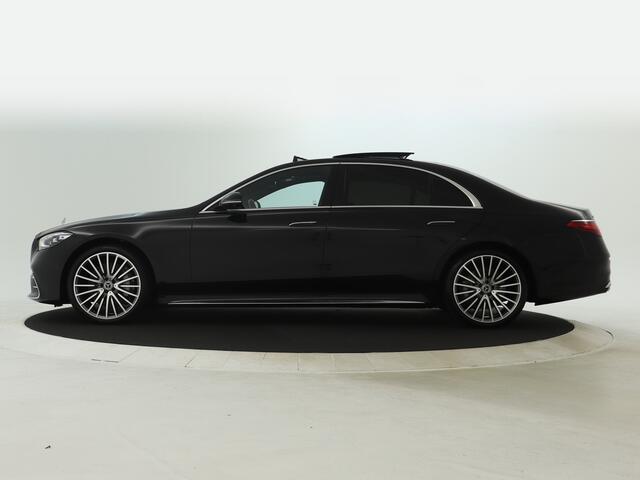 Mercedes-Benz S-KLASSE 450 4MATIC Lang AMG Line | Dodehoekdetector | Panoramadak | Inclusief 24 maanden MB Certified garantie voor Europa.