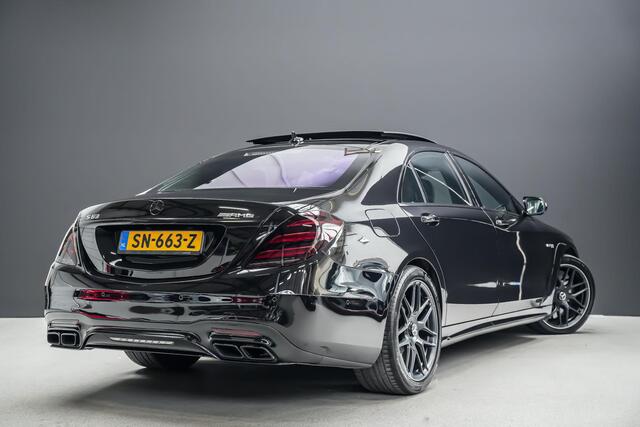Mercedes-Benz S-KLASSE 63 AMG 612pk 4Matic+ Lang Premium Plus |Burmester High end|panoramadak|luchtvering|keramische remmen|sportuitlaat|HUD|elek. stoelen met massage|sfeerverlichting|Apple Carplay|stoelverwarming en ventilatie|