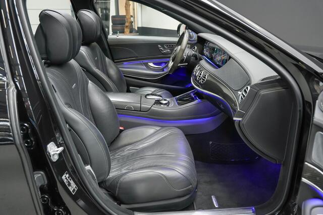 Mercedes-Benz S-KLASSE 63 AMG 612pk 4Matic+ Lang Premium Plus |Burmester High end|panoramadak|luchtvering|keramische remmen|sportuitlaat|HUD|elek. stoelen met massage|sfeerverlichting|Apple Carplay|stoelverwarming en ventilatie|