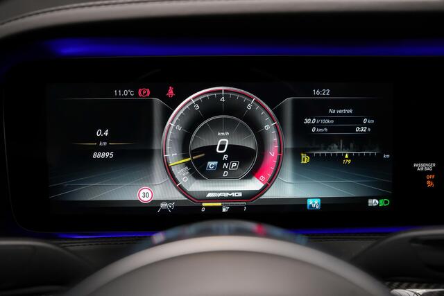 Mercedes-Benz S-KLASSE 63 AMG 612pk 4Matic+ Lang Premium Plus |Burmester High end|panoramadak|luchtvering|keramische remmen|sportuitlaat|HUD|elek. stoelen met massage|sfeerverlichting|Apple Carplay|stoelverwarming en ventilatie|
