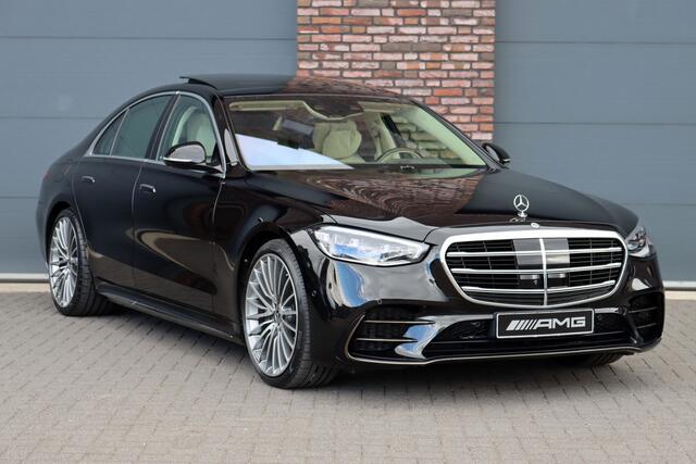 Mercedes-Benz S-KLASSE 580 e 4MATIC AMG Line Aut9 | Drive Pilot | Airmatic | Achterasbesturing | Chauffeurspakket | Entertainmentsysteem Achter | MBUX Tablet | Zonweringspakket | Burmester | HUD | Verwarmd Stuurwiel | Massage | Koelbox | 3D-Di