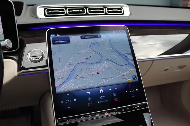 Mercedes-Benz S-KLASSE 580 e 4MATIC AMG Line Aut9 | Drive Pilot | Airmatic | Achterasbesturing | Chauffeurspakket | Entertainmentsysteem Achter | MBUX Tablet | Zonweringspakket | Burmester | HUD | Verwarmd Stuurwiel | Massage | Koelbox | 3D-Di