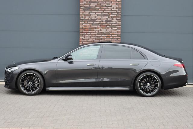 Mercedes-Benz S-KLASSE 580 e 4MATIC Lang AMG Line Aut9 | Airmatic | Chauffeurspakket | Koelbox | Massage V+A | MBUX Tablet | Burmester High End | Vlakkenverwarming | Zonweringspakket | Luchtreinigingspakket |