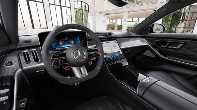 Mercedes-Benz S-KLASSE AMG 63 S E Performance | Keramische remmen | Carbon | Head up Display Augmented | Night pakket | Sluitbekrachtiging | Entertainment schermen achter |