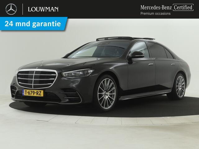 Mercedes-Benz S-KLASSE 450 e Lang AMG Nightpakket | Panoramadak | Rijassistentie Pack | Burmester Audio | Sluitbekrachtiging | Alarm klasse 5 | Augmented Reality | Inclusief 24 maanden Mercedes-Benz Certified garantie voor Europa.