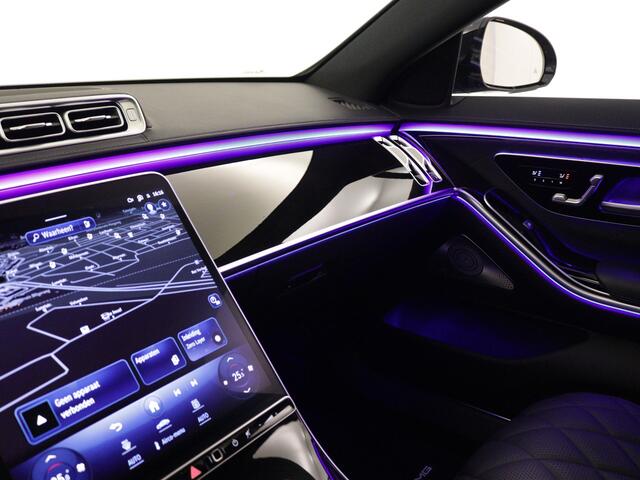 Mercedes-Benz S-KLASSE 450 e Lang AMG Nightpakket | Panoramadak | Rijassistentie Pack | Burmester Audio | Sluitbekrachtiging | Alarm klasse 5 | Augmented Reality | Inclusief 24 maanden Mercedes-Benz Certified garantie voor Europa.