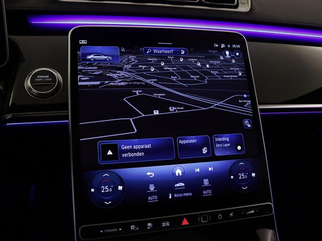 Mercedes-Benz S-KLASSE 450 e Lang AMG Nightpakket | Panoramadak | Rijassistentie Pack | Burmester Audio | Sluitbekrachtiging | Alarm klasse 5 | Augmented Reality | Inclusief 24 maanden Mercedes-Benz Certified garantie voor Europa.