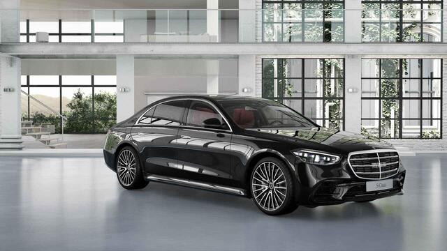 Mercedes-Benz S-KLASSE 500 4MATIC Lang AMG Line | Premium plus | Achterasbesturing | Koelbox | Designo flowing lines |