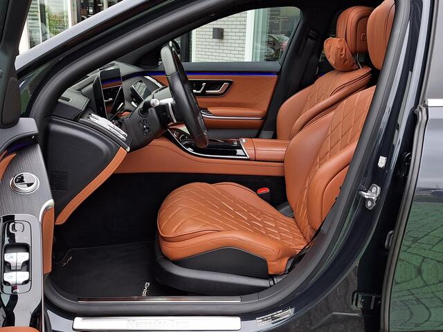 Mercedes-Benz S-KLASSE 400d 4MATIC Lang AMG Line | Panoramadak | Burmester | 360° Camera | Massage stoelen | Nappa leder | Memory pakket | Head-up Display | Achterasbesturing | Keyless-GO | Elektrische achterklep