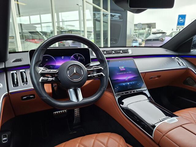 Mercedes-Benz S-KLASSE 400d 4MATIC Lang AMG Line | Panoramadak | Burmester | 360° Camera | Massage stoelen | Nappa leder | Memory pakket | Head-up Display | Achterasbesturing | Keyless-GO | Elektrische achterklep