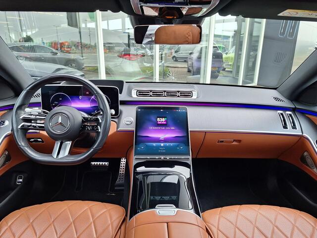 Mercedes-Benz S-KLASSE 400d 4MATIC Lang AMG Line | Panoramadak | Burmester | 360° Camera | Massage stoelen | Nappa leder | Memory pakket | Head-up Display | Achterasbesturing | Keyless-GO | Elektrische achterklep