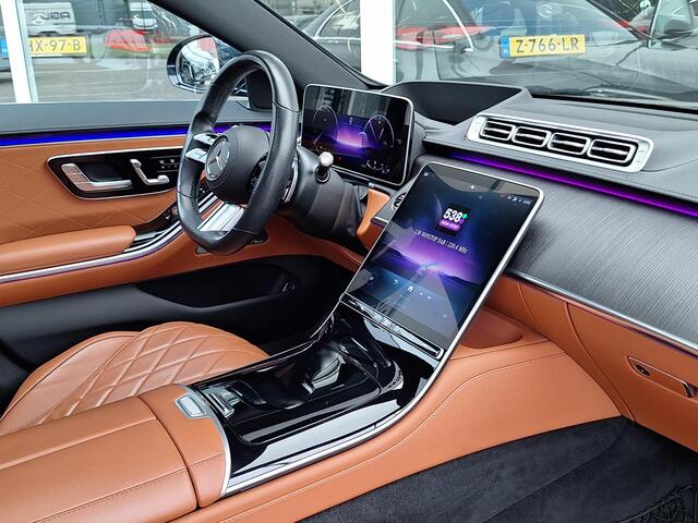 Mercedes-Benz S-KLASSE 400d 4MATIC Lang AMG Line | Panoramadak | Burmester | 360° Camera | Massage stoelen | Nappa leder | Memory pakket | Head-up Display | Achterasbesturing | Keyless-GO | Elektrische achterklep