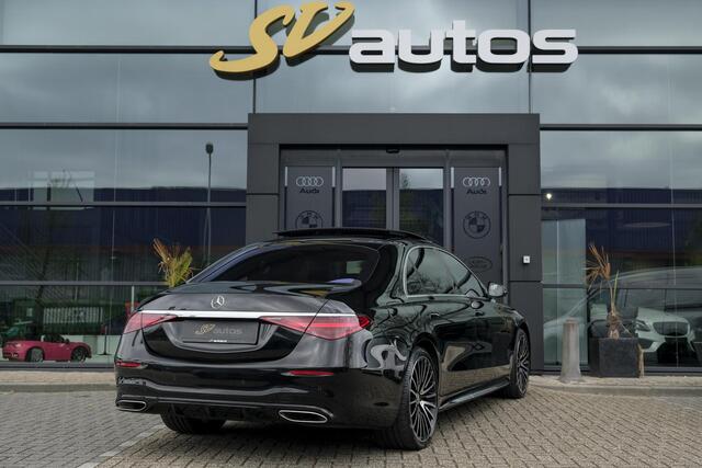 Mercedes-Benz S-KLASSE S580e Lang AMG 510pk Panoramadak *BTW* 4-wielsturing Leder exclusief Burmester 21" LMV
