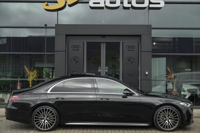 Mercedes-Benz S-KLASSE S580e Lang AMG 510pk Panoramadak *BTW* 4-wielsturing Leder exclusief Burmester 21" LMV