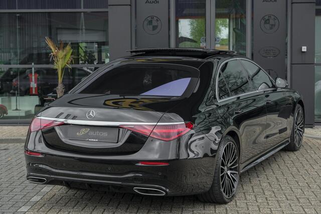 Mercedes-Benz S-KLASSE S580e Lang AMG 510pk Panoramadak *BTW* 4-wielsturing Leder exclusief Burmester 21" LMV