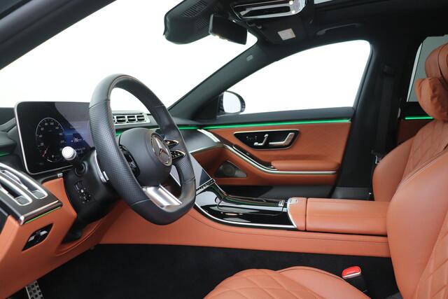 Mercedes-Benz S-KLASSE 580 e Lang AMG Line | Emerald Green | Head-Up | Panorama/Schuifdak | Burmester Surround Audio | ACC | Luchtvering