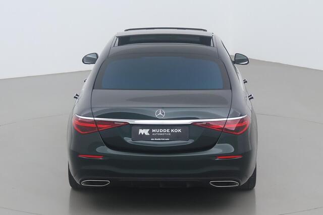 Mercedes-Benz S-KLASSE 580 e Lang AMG Line | Emerald Green | Head-Up | Panorama/Schuifdak | Burmester Surround Audio | ACC | Luchtvering