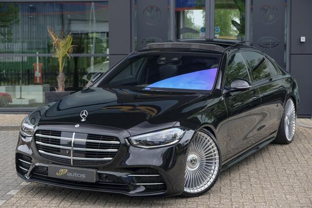 Mercedes-Benz S-KLASSE S580e Lang AMG 510pk Custom Panoramadak *BTW* 4-wielsturing Leder exclusief Burmester 22" LMV LMV