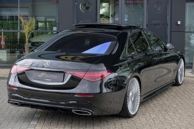 Mercedes-Benz S-KLASSE S580e Lang AMG 510pk Custom Panoramadak *BTW* 4-wielsturing Leder exclusief Burmester 22" LMV LMV