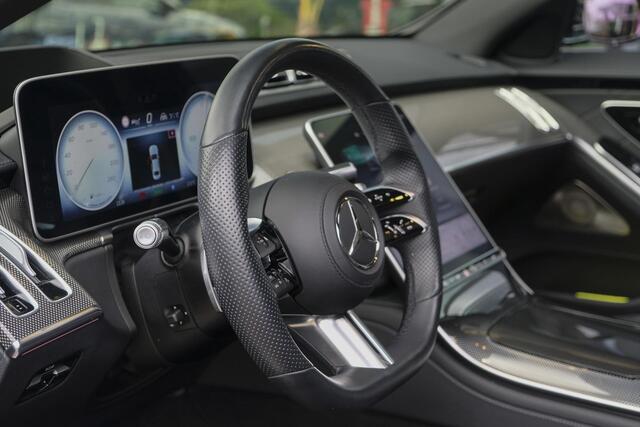 Mercedes-Benz S-KLASSE S580e Lang AMG 510pk Custom Panoramadak *BTW* 4-wielsturing Leder exclusief Burmester 22" LMV LMV