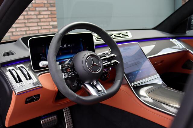 Mercedes-Benz S-KLASSE AMG 63 S E Performance Aut9 | 802pk | Achterasbesturing | Keramisch | Distronic+ | HUD | Entertainmentpakket Achter | Stoelventilatie V+A | Vlakkenverwarming | Zonweringspakket | Massage | 3D-Display |