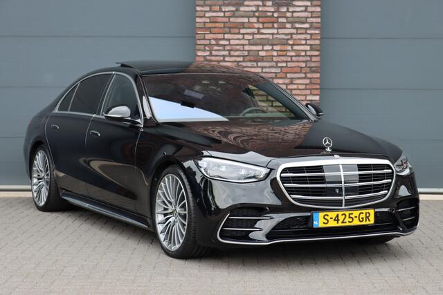Mercedes-Benz S-KLASSE 580 e 4MATIC Lang AMG Line | Airmatic | Achterasbesturing | Distronic+ | Massage | Burmester | Zonweringspakket | Stoelverwarming/-ventilatie | 3D-Display | Digital Light |