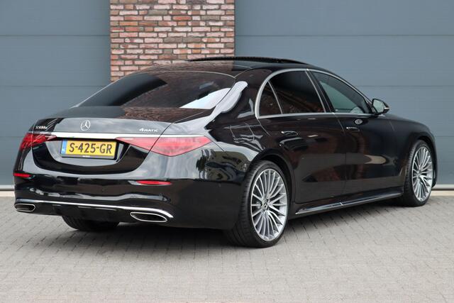 Mercedes-Benz S-KLASSE 580 e 4MATIC Lang AMG Line | Airmatic | Achterasbesturing | Distronic+ | Massage | Burmester | Zonweringspakket | Stoelverwarming/-ventilatie | 3D-Display | Digital Light |