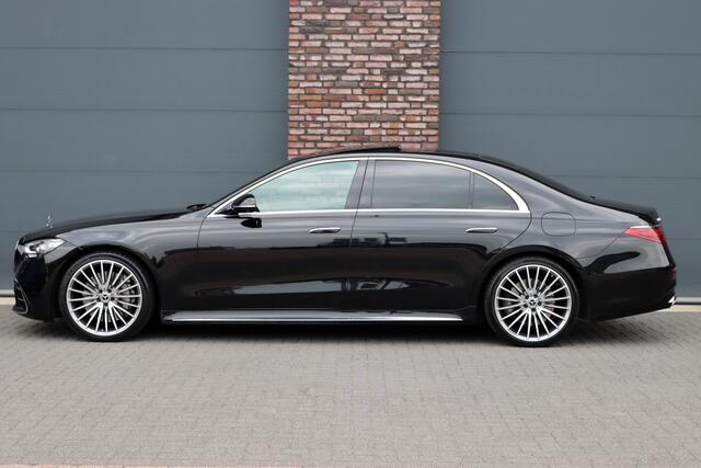 Mercedes-Benz S-KLASSE 580 e 4MATIC Lang AMG Line | Airmatic | Achterasbesturing | Distronic+ | Massage | Burmester | Zonweringspakket | Stoelverwarming/-ventilatie | 3D-Display | Digital Light |