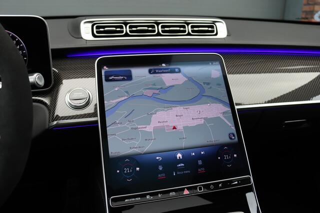 Mercedes-Benz S-KLASSE AMG 63 S E Performance Aut9 | 802pk | Carbon | Achterasbesturing | Distronic+ | Airmatic | Stoelventilatie | Panoramadak | Vlakkenverwarming | Digital Light | Nappa Leder | Burmester |
