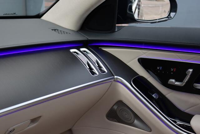 Mercedes-Benz S-KLASSE 580 V8 4MATIC Lang AMG Line | Airmatic | Achterasbesturing | Distronic+ | Standkachel | Burmester | HUD | Zonweringspakket | MBUX Tablet | Exclusief Leder | Digital Light | 3D-Display |