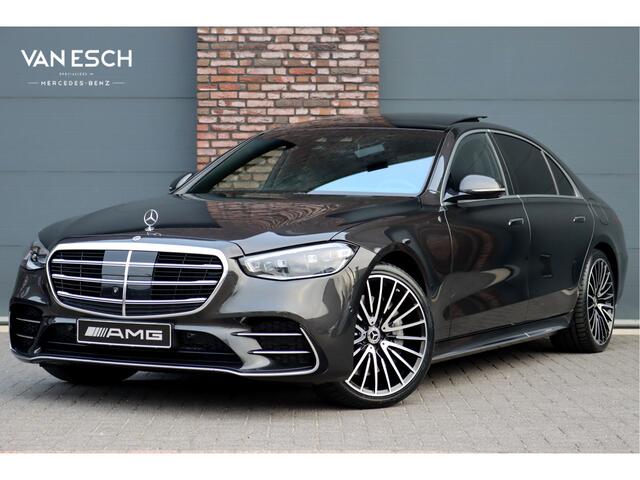 Mercedes-Benz S-KLASSE 580 e 4MATIC Lang AMG Line | Airmatic | Achterasbesturing | Distronic+ | Massage | Memory | Burmester | Stoelventilatie | 3D-Display | HUD | Digital Light | Vlakkenverwarming |