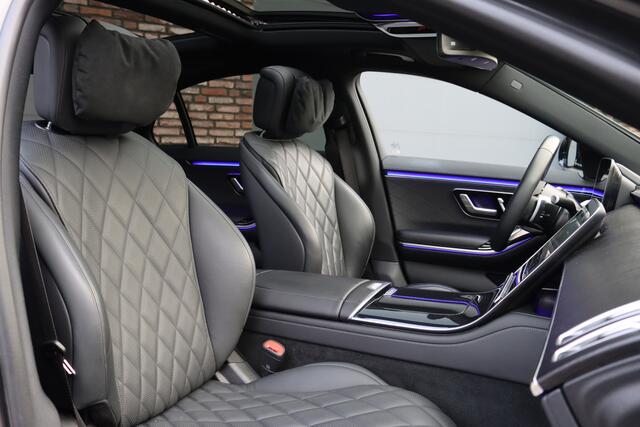 Mercedes-Benz S-KLASSE 580 e 4MATIC Lang AMG Line | Airmatic | Achterasbesturing | Distronic+ | Massage | Memory | Burmester | Stoelventilatie | 3D-Display | HUD | Digital Light | Vlakkenverwarming |