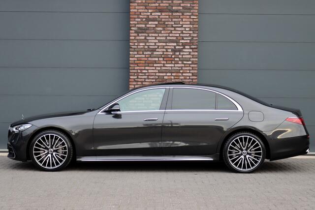 Mercedes-Benz S-KLASSE 580 e 4MATIC Lang AMG Line | Airmatic | Achterasbesturing | Distronic+ | Massage | Memory | Burmester | Stoelventilatie | 3D-Display | HUD | Digital Light | Vlakkenverwarming |