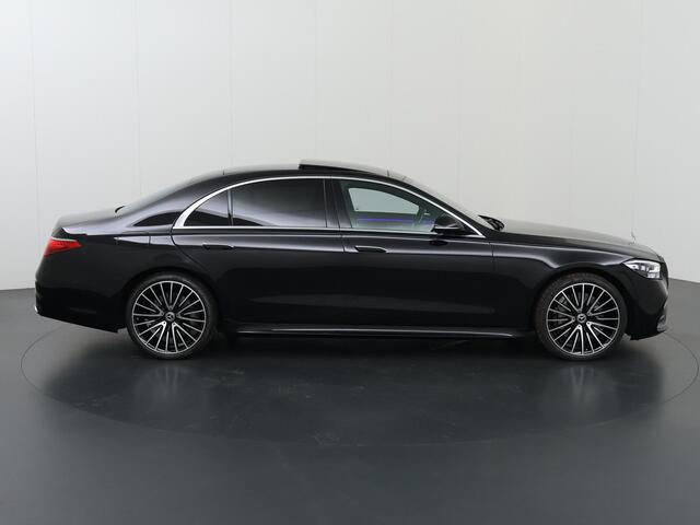 Mercedes-Benz S-KLASSE 500 4MATIC Lang AMG Line | Premium plus | Achterasbesturing | Koelbox | Designo flowing lines |