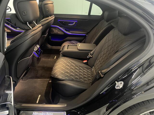 Mercedes-Benz S-KLASSE 580 e 4MATIC Lang AMG Line 4 Wiel besturing 360°-camera Pano Softclose 20 Inch Head Up Laser Koplampen Night Pakket