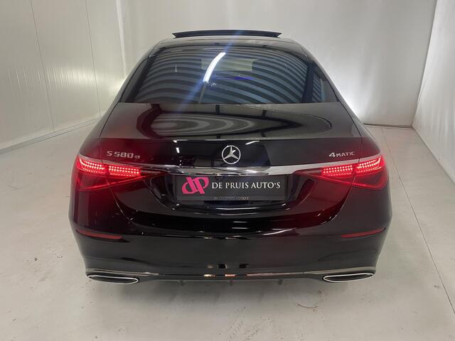 Mercedes-Benz S-KLASSE 580 e 4MATIC Lang AMG Line 4 Wiel besturing 360°-camera Pano Softclose 20 Inch Head Up Laser Koplampen Night Pakket