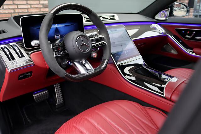Mercedes-Benz S-KLASSE AMG 63 S E Performance | 802pk | Carbon | Achterasbesturing | Distronic+ | Chauffeurspakket | Entertainment Achter | Stoelventilatie | Zonweringspakket | Vlakkenverwarming | Kuitmassage | Burmester High End 4D |