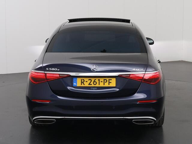 Mercedes-Benz S-KLASSE 580 e 4MATIC Lang AMG Line | Panoramadak | Achterasbesturing | Burmester | Head-up display | Digital light | Rijassistentiepakket | Nappaleder |
