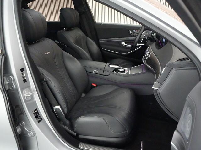 Mercedes-Benz S-KLASSE 63AMG 4Matic+ Lang Premium Plus |dealer onderhouden|1e lak|keramisch|chauffeurs pakket|magic sky|Burmester|soft close|head-up|stoel massage|lucht vering|360 camera|night vision|