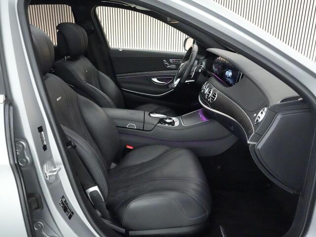 Mercedes-Benz S-KLASSE 63AMG 4Matic+ Lang Premium Plus |dealer onderhouden|1e lak|keramisch|chauffeurs pakket|magic sky|Burmester|soft close|head-up|stoel massage|lucht vering|360 camera|night vision|