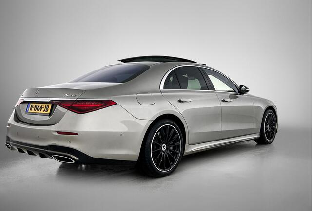 Mercedes-Benz S-KLASSE 580 e Lang AMG Line | Burmester | Elektrische stoelverstelling | Panorama schuif-kanteldak | Leder | Inclusief 24 maanden Mercedes-Benz Certified garantie voor Europa.
