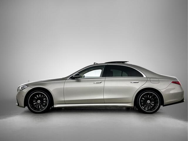 Mercedes-Benz S-KLASSE 580 e Lang AMG Line | Burmester | Elektrische stoelverstelling | Panorama schuif-kanteldak | Leder | Inclusief 24 maanden Mercedes-Benz Certified garantie voor Europa.