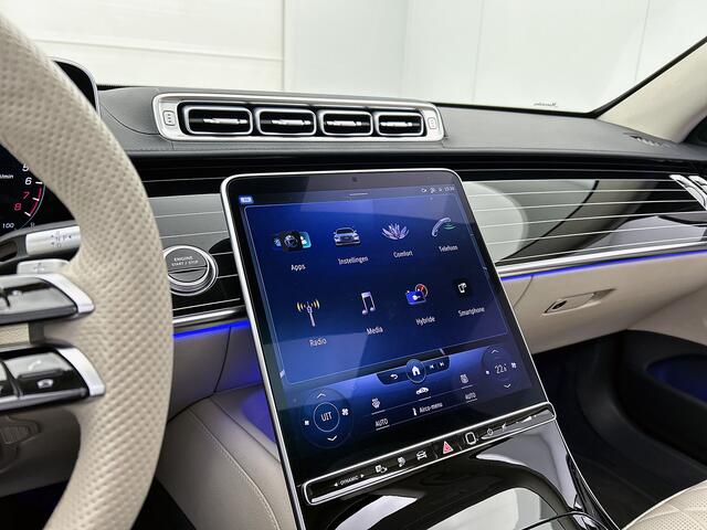 Mercedes-Benz S-KLASSE 580 e Lang AMG Line | Burmester | Elektrische stoelverstelling | Panorama schuif-kanteldak | Leder | Inclusief 24 maanden Mercedes-Benz Certified garantie voor Europa.