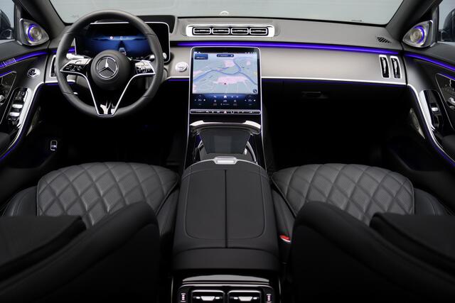 Mercedes-Benz S-KLASSE 500 4MATIC Premium | E-Active Body Control | Achterasbesturing | Distronic+ | Massage | Burmester High End | Stoelventilatie V+A | 3D-Display | MBUX Tablet | Verwarmd Stuurwiel | Zonweringpakket |