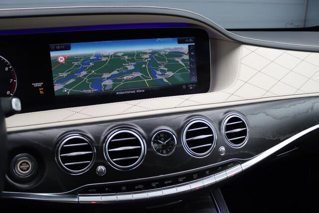 Mercedes-Benz S-KLASSE 560 4MATIC Lang AMG Line Premium+ | V8 | Distronic+ | Panoramadak | Memory | Burmester | Stoelventilatie | Soft-Close | HUD | Surround Camera | Keyless Go | Zonweringspakket |