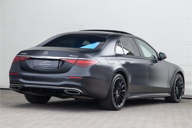 Mercedes-Benz S-KLASSE 580 e 4MATIC Lang AMG Premium, Designo Matzwart, Massage, Achterasbesturing, Airmatic