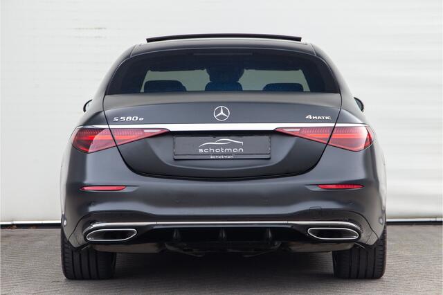 Mercedes-Benz S-KLASSE 580 e 4MATIC Lang AMG Premium, Designo Matzwart, Massage, Achterasbesturing, Airmatic