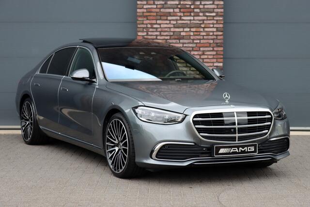 Mercedes-Benz S-KLASSE 580 e 4MATIC Lang | Luchtvering | Achterasbesturing | Distronic+ | Chauffeurspakket | Stoelventilatie | Massage | Stoelventilatie V+A | HUD | Exclusiefpakket | Zonweringpakket | Vlakkenverwarming |